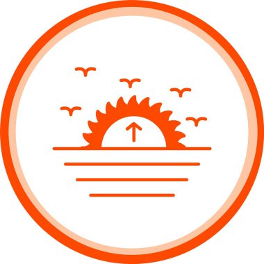 Vektör güneş simgesi illüstrasyonu