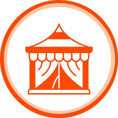 Benzersiz çadır kabartma vektör tasarımı