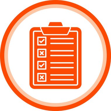 Kontrol listesi vektör simgesi gösterimi