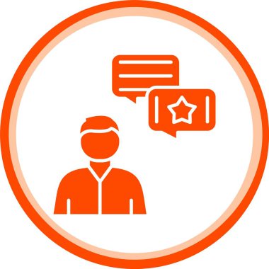 güzel müşteri servisi vektör simgesi