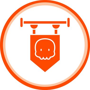 güzel kafatası vektör simgesi