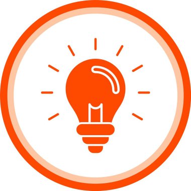 vektör ampul aydınlatma simgesi