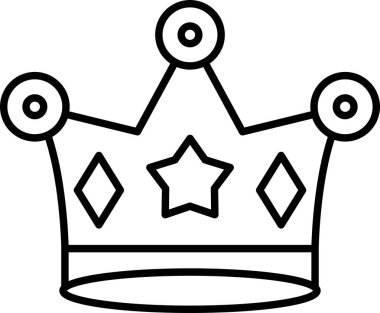 Royal crown simgesi, anahat stili