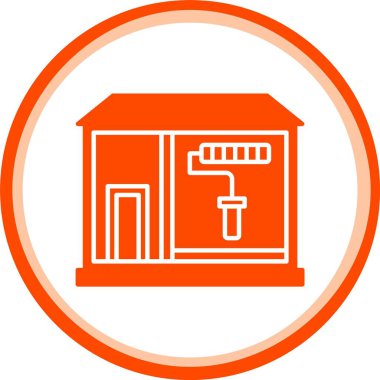 Eşsiz yangın hortumu çizgisi vektör simgesi