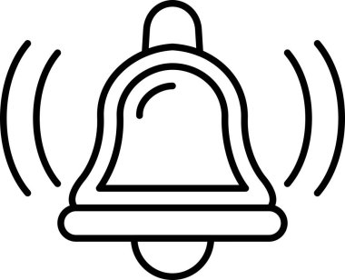 Alarm alarm simgesi ana hat biçiminde