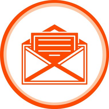 E- posta sembolü ve mektubu olan zarf