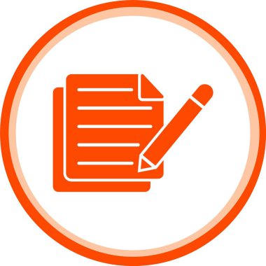 kişisel ve ticari kullanım için belge vektör simgesi simgesi vektör çizimi..