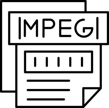 dosya biçimi simgesi, vektör illüstrasyonu