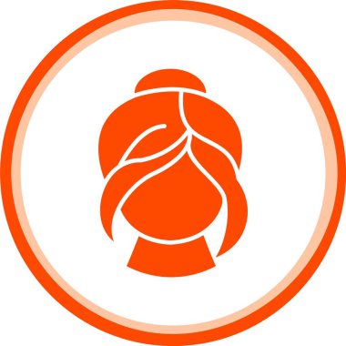 beautiful flower vector glyph icon