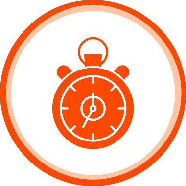 Alarm saat simgesi, düz stil