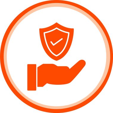 Koruma simgesi vektör illüstrasyonu