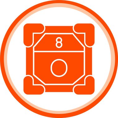 Benzersiz kumarhane yonga ikonu vektör illüstrasyonu