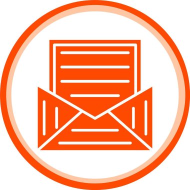 Kişisel ve ticari kullanım için e- posta iletisi vektör simgesi simgesi vektör çizimi..