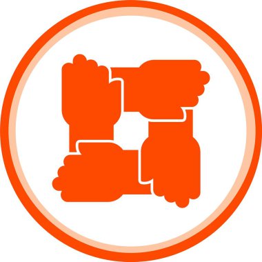 Eşsiz ateş vektörü simgesi