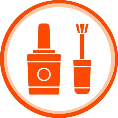 Güzel tırnak cilası vektör simgesi