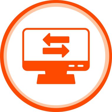 vektör lcd simgesi illüstrasyonu