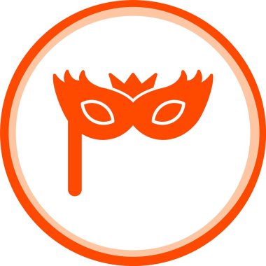 maske simgesi vektör illüstrasyonu