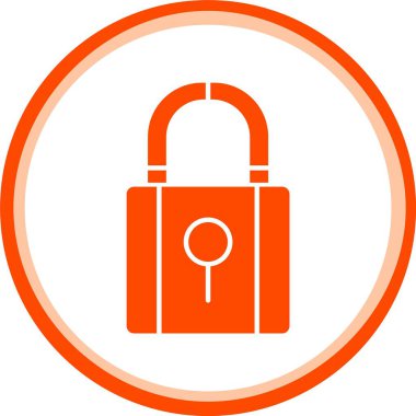 güzel kilitli vektör simgesi