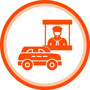 Kamyon ikonuyla oto yıkama, taslak biçimi