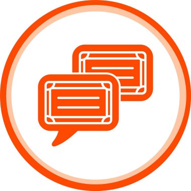 Sohbet simgesi vektör illüstrasyonu