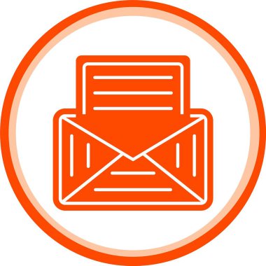 bir mektup ile e-posta zarfı