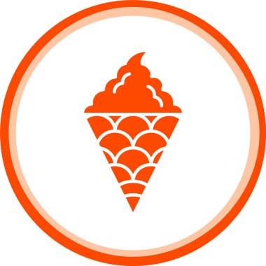 krema ikonu, vektör illüstrasyonu