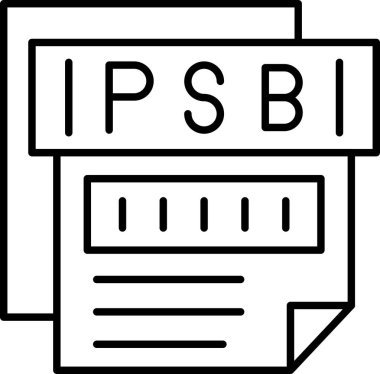 dosya biçimi simgesi, vektör illüstrasyonu