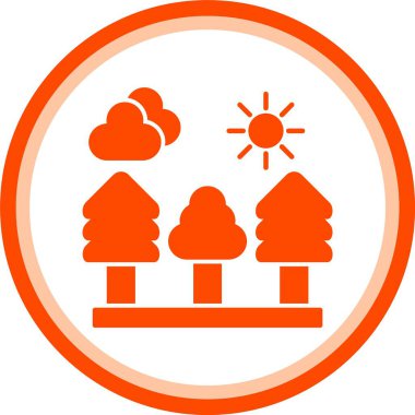 güzel hava vektörü simgesi