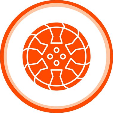 vektör gezegen simgesi, basit vektör illüstrasyonu