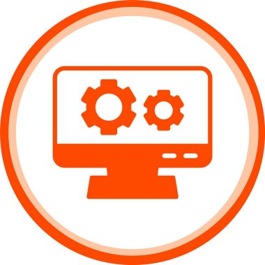 vektör lcd simgesi illüstrasyonu