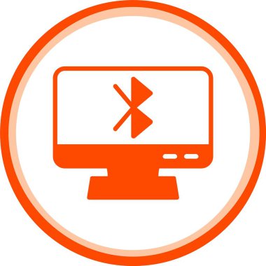 Bir bilgisayar simgesinin vektör illüstrasyonu