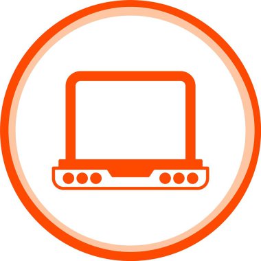 güzel lcd ekran vektör çizgisi simgesi