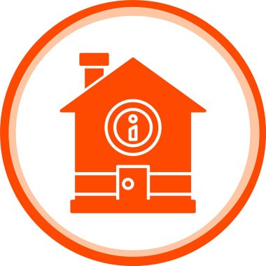 güzel ev vektör çizgisi simgesi