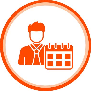 Vektör Takvim Simgesi, vektör illüstrasyonu