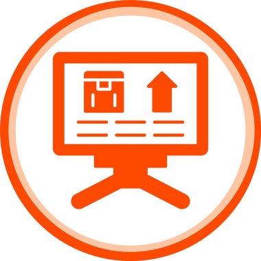 vektör lcd simgesi illüstrasyonu