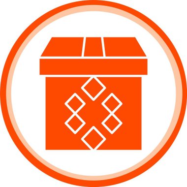 Eşsiz hediye kutusu vektör simgesi