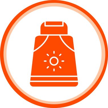 Benzersiz alarm vektör çizgisi simgesi