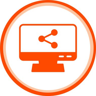 LCD ekran simge vektör