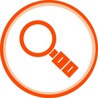 Benzersiz büyüteç vektör simgesi