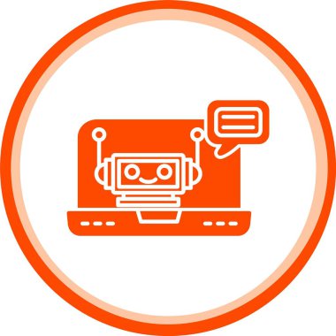 robot ikon vektör illüstrasyonu