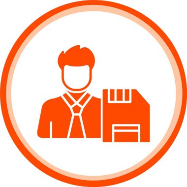 Dizüstü bilgisayarı olan bir adamın vektör çizimi