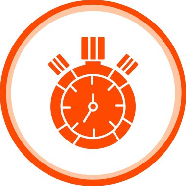 Saat simgesi vektör illüstrasyonu