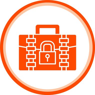 Kilit simgesinin vektör illüstrasyonu