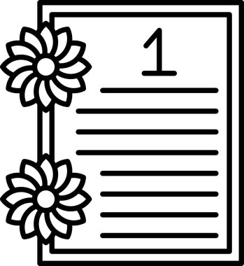 çiçek simgesi vektör illüstrasyonu