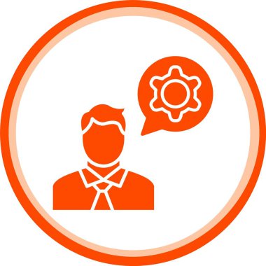 Basit kullanıcı simgesi, vektör illüstrasyonu