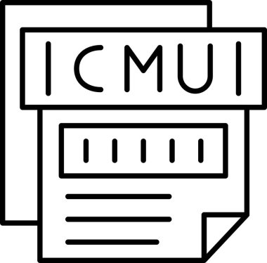 dosya biçimi simgesi, vektör illüstrasyonu