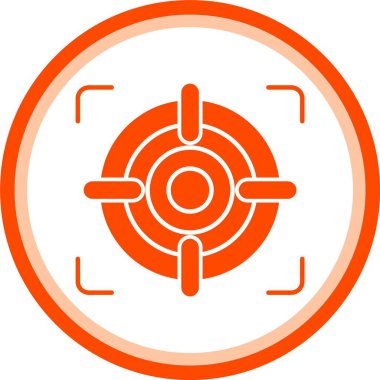 Güzel Hedef Satır Vektör Simgesi