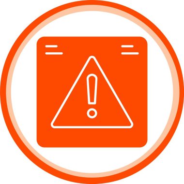 Ünlem sembollü uyarı işareti. uyarı işareti