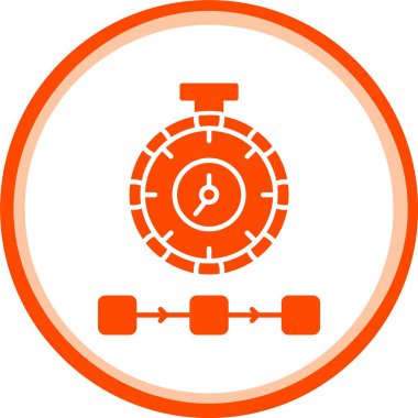 güzel saat vektör simgesi