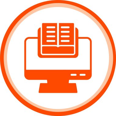 güzel bilgisayar simgesi vektör simgesi